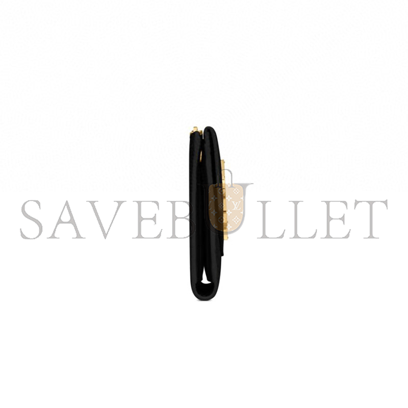 Y*L uptown pouch in crocodile-embossed shiny leather 582124dnd1j1000 (21.5*12*2.5cm)